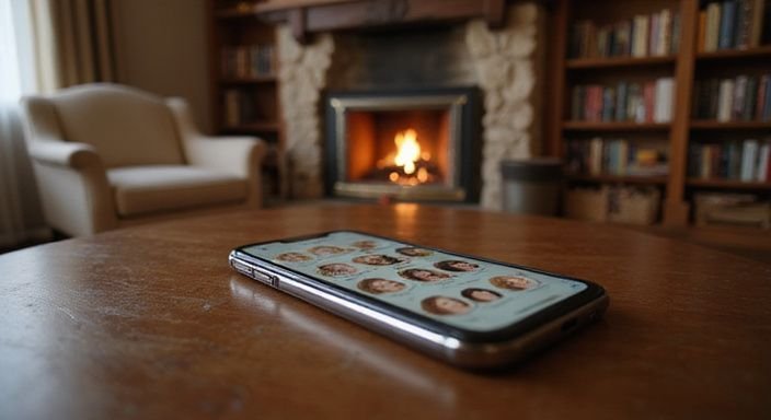 Een smartphone toont een dating-app met profielen van rijpe vrouwen sexcontact in Antwerpen 